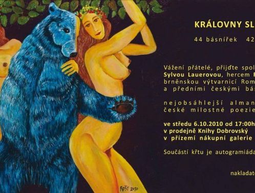 The Queens of Blackberries and Tears - book launch event, Brno - invitation