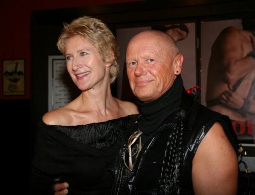 Křest Otroka - Sylva Lauerová s kmotrem knihy Jiřím Kornem (foto: Klára Smílková)