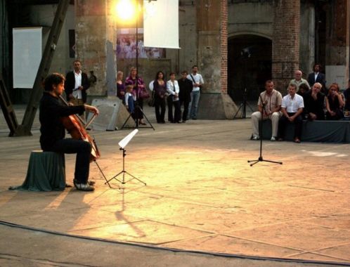 Vernisáž projektu Michael2007 - o úchvatný hudební zážitek se postaral violoncellista Jiří Bárta