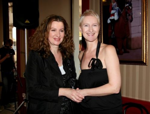 Křest románu Jumaroro: Sylva Lauerová a Irena Pavlásková (foto: Klára Smílková)