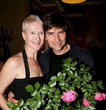 Křest románu Jumaroro: Sylva Lauerová a Zdeněk Podhůrský (foto: Klára Smílková)