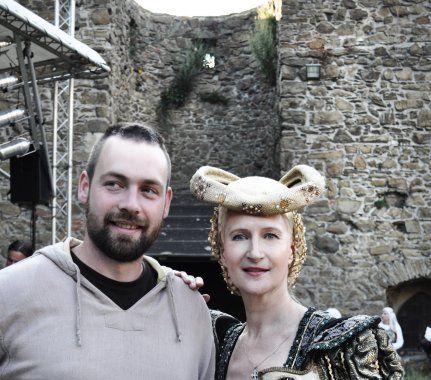 Sylva Lauerová a charismatický kastelán Helfštýna Jan Lauro