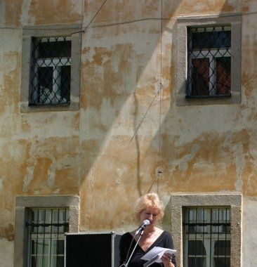 Autorské čtení básní na festivalu Chebské Dvorky - Sylva Lauerová