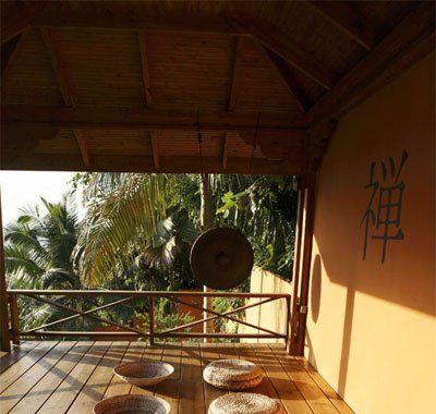 Zen bowls in the Meditation Pavilion