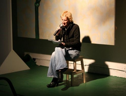 Poetry reading during the Days of Design - Designblok '09, Prague.