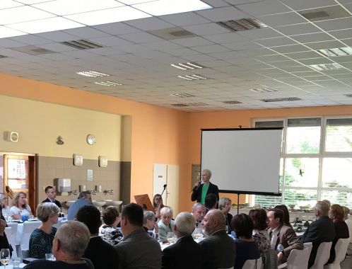 Sylva Lauerová at the Jan Blahoslav Grammar School in Ivančice