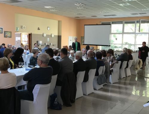 Sylva Lauerová at the Jan Blahoslav Grammar School in Ivančice