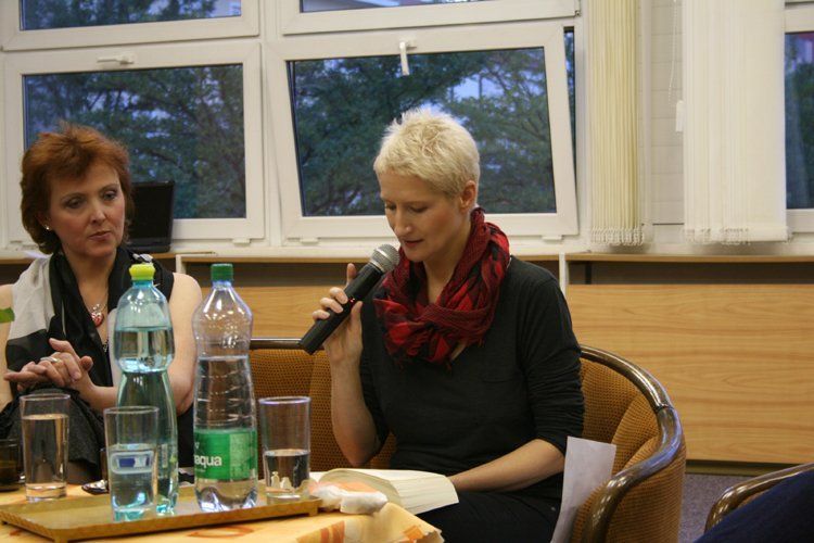 Sylva Lauerova - poetry reading, Hodonin, Czech Republic.