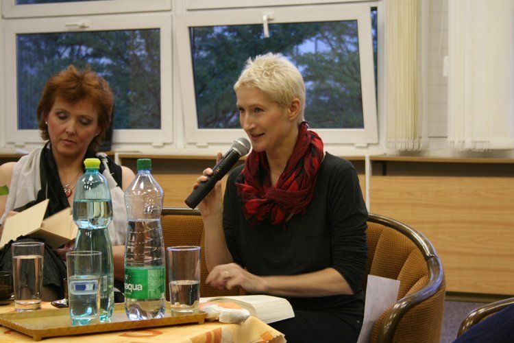 Sylva Lauerova - poetry reading, Hodonin, Czech Republic.