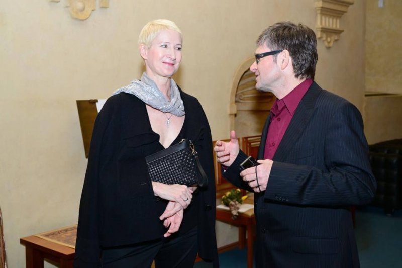 Sylva Lauerová and czech photographer Zbyněk Maděryč; Photo by Jindra Kepert