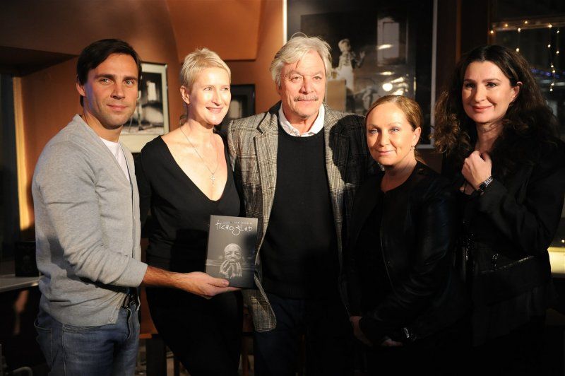 Novel Tichošlap - Book Launch: Roman Vojtek, writer Sylva Lauerová, Juraj Kukura, Bára Basiková and Irena Pavlásková; By Lenka Hatašová for iDNES.cz