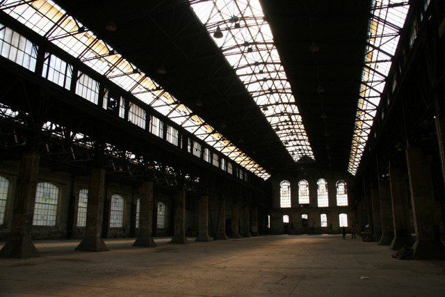 The Michael2007 Project - exhibition space - a former factory hall in Prague's district of Karlin