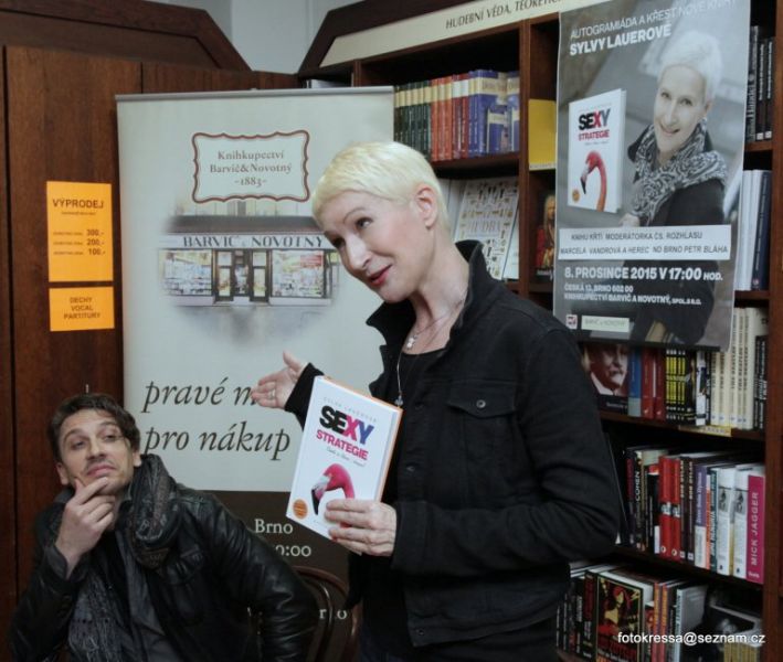 Sylva Lauerová, herec ND Brno Petr Bláha jako kmotr SEXY strategie v Brně