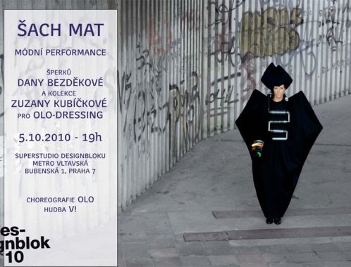 Designblok 2010 - módní performance ŠACH MAT - pozvánka
