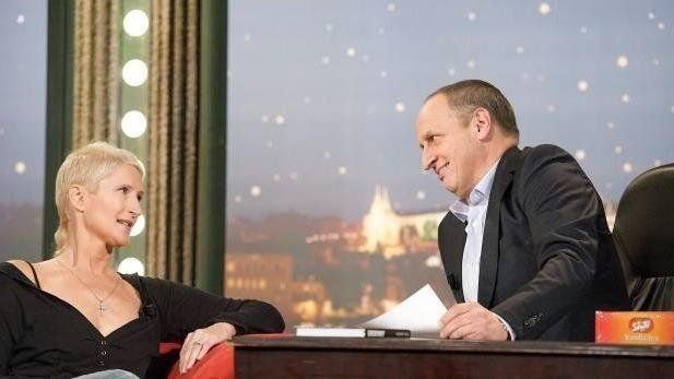 Sylva Lauerová u Jana Krause; Foto: archiv