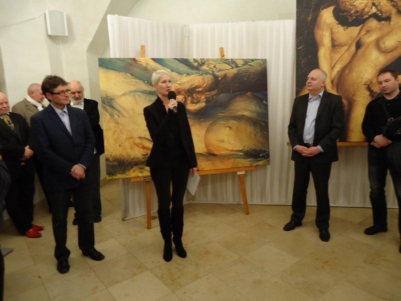 Sylva Lauerová zahajuje výstavu fotografa Zbyňka Maděryče Prvocit