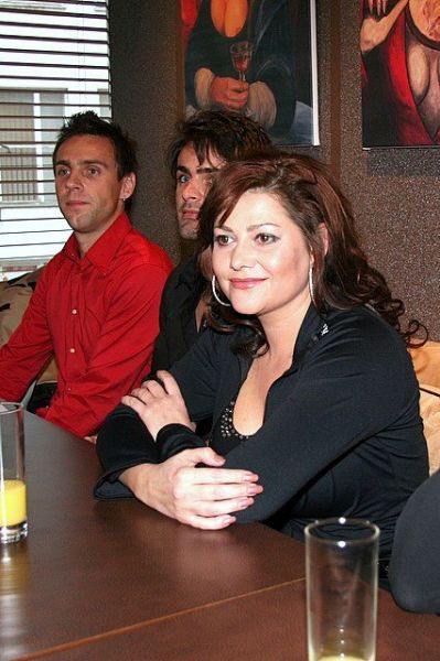 Křest Hračky - Roman Vojtek, Mirek Šimůnek, Ilona Csáková (foto: Klára Smílková)