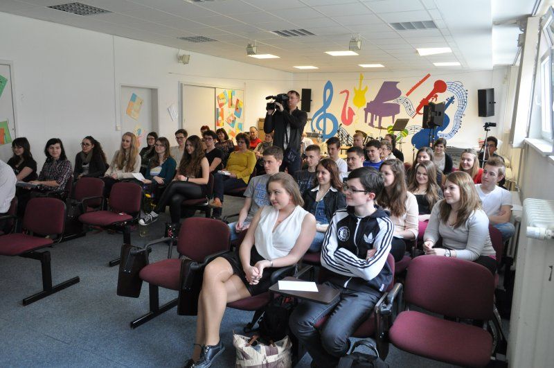 Sylva Lauerová na přednáčce GJBI; Foto: Jan Jackson