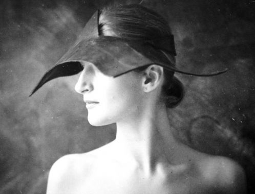 Sylva Lauerová in hat designed by Michal Švarc