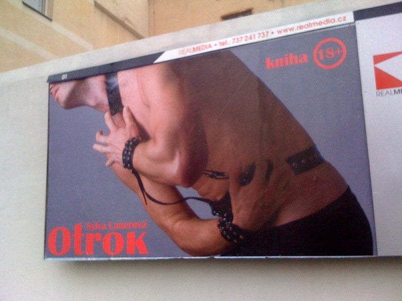 The Slave - media campaign - billboard, city centre of Brno