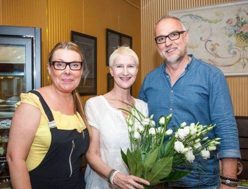 Sylva Lauerová při autorském čtení v Chotěboři