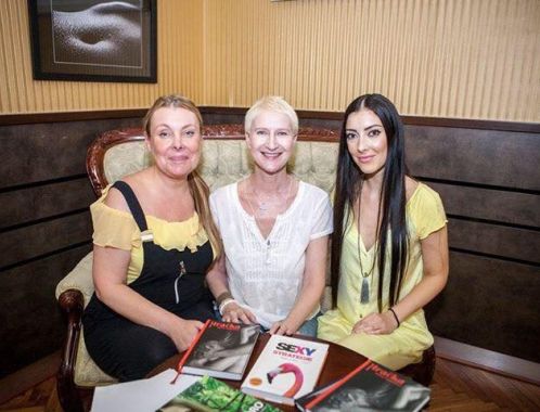 Sylva Lauerová při autorském čtení v Chotěboři