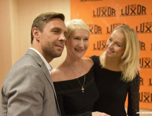 Křest komiksového románu TICHOŠLAP Sylvy Lauerové v Praze - autorka s kmotrem knihy, Romanem Vojtkem a Petrou Vraspírovou