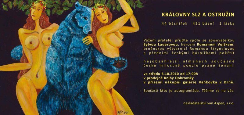 Sylva Lauerová: Královny slz a ostružin - pozvánka na brněnský křest knihy