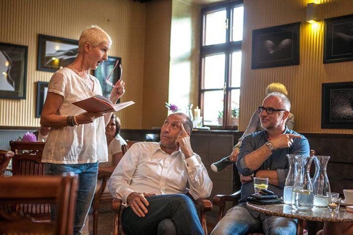 Sylva Lauerová při autorském čtení v Chotěboři