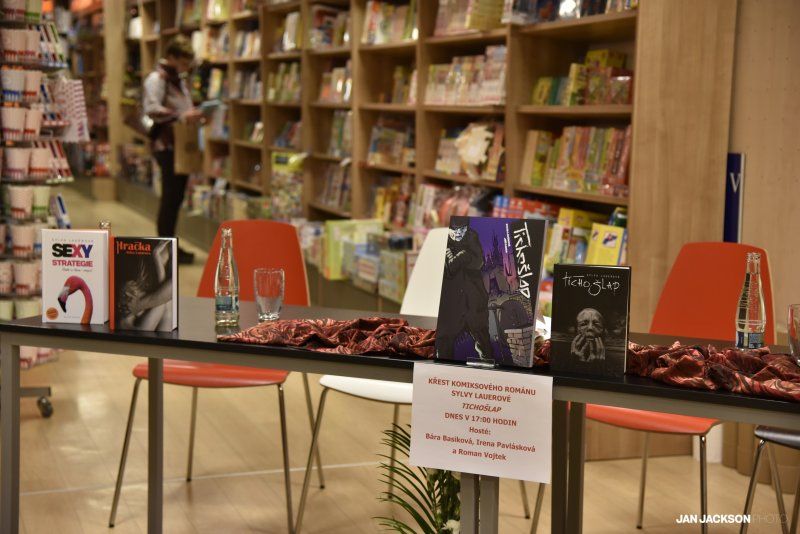 Hustokrutý křest komiksového románu TICHOŠLAP v Praze