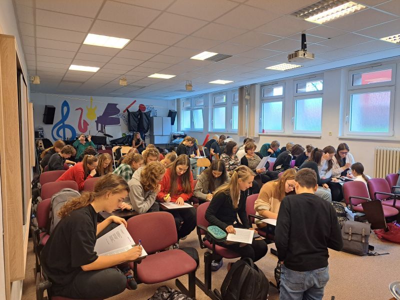 Den poezie 2023 na Gymnáziu Jana Blahoslava v Ivančicích