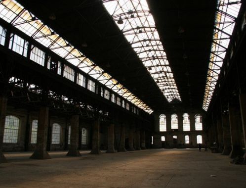 The Michael2007 Project - exhibition space - a former factory hall in Prague's district of Karlin