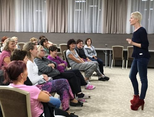 Sylva Lauerová a její show  "Životní styl a SEXY strategie" v Černé Hoře