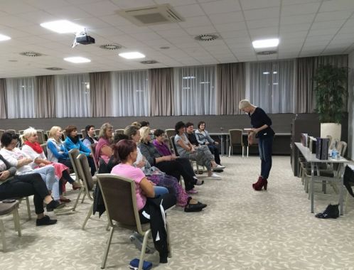 Sylva Lauerová a její show  "Životní styl a SEXY strategie" v Černé Hoře