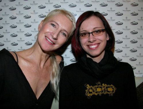 spisovatelka Sylva Lauerová a Marketing, Media Manager nakladatelstvi van Aspen, s.r.o., Eva Pinkrová (foto: Klára Smílková)