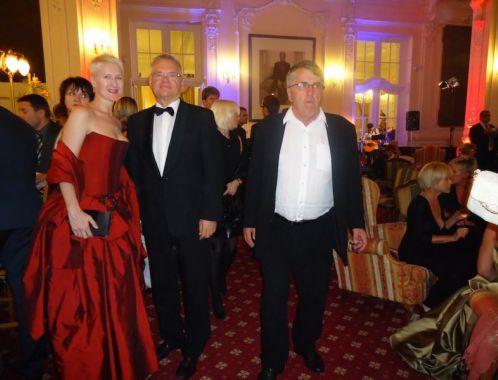 Sylva Lauerová s manželen na zahajovací párty MFF Karlovy Vary