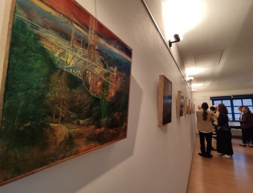 Výstava obrazů Karla Rossí, Prštice. Foto: Romana Štrynclová