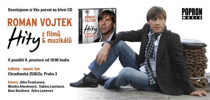 křest CD Romana Vojtka - pozvánka