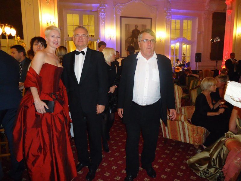 Sylva Lauerová s manželen na zahajovací párty MFF Karlovy Vary
