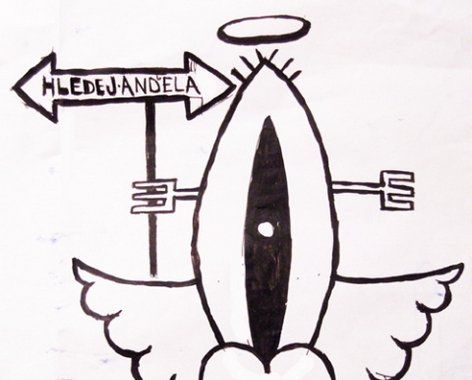 Projekt Michael2007 - Julius Reichel - sticker Hledej anděla