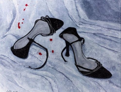 Sylva Lauerová: "Ta pozemská stránka věci 30.10."; olejomalba 100x80 Romana Štrynclová; foto: František Chrástek