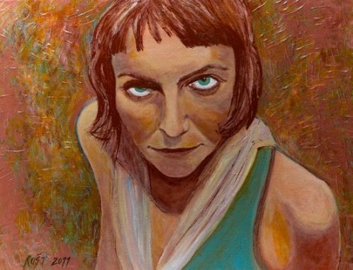 Kateřina Pokorná: "Znám"; olejomalba 90x70 Romana Štrynclová; foto: František Chrástek