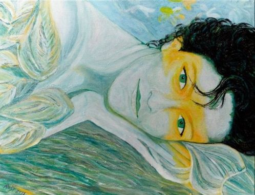 Eva Pinkrová: "Bosa"; olejomalba 90x70 Romana Štrynclová; foto: František Chrástek