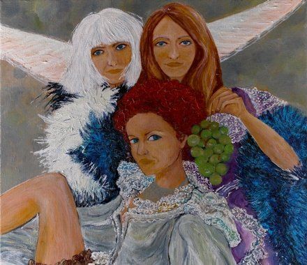 Alena Vávrová: "Červená"; olejomalba 80x100 Romana Štrynclová; foto: František Chrástek