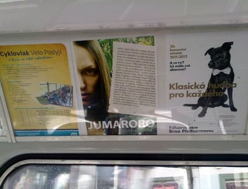 Sylva Lauerová: Jumaroro - mediální kampaň - MHD Brno