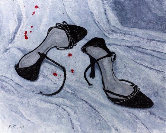 Sylva Lauerová: "Ta pozemská stránka věci 30.10."; olejomalba 100x80 Romana Štrynclová; foto: František Chrástek