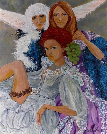 Alena Vávrová: "Červená"; olejomalba 80x100 Romana Štrynclová; foto: František Chrástek