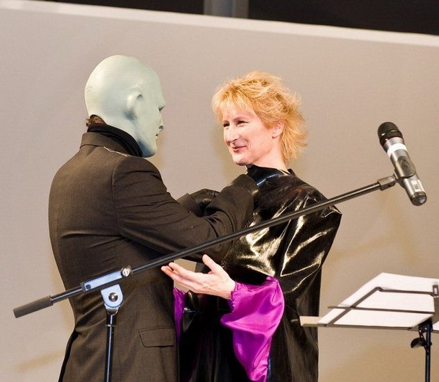Fatamorgana - Designblok '08, Prague - Sylva Lauerova and fashion designer Jakub Polanka