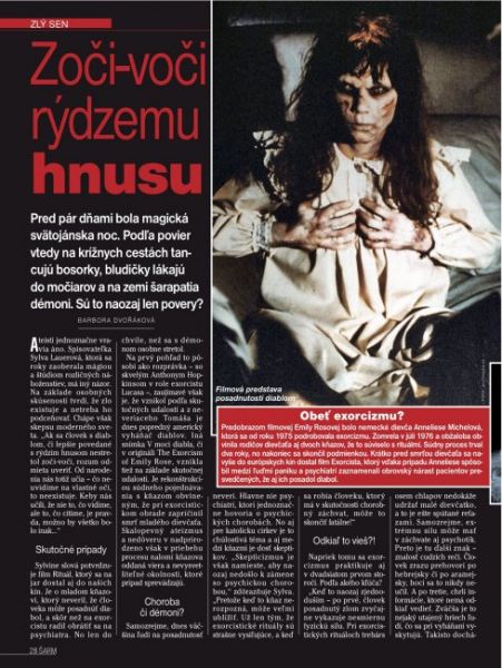 Slovenský časopis Šarm požádal Sylvu Lauerovou, aby se podělila o své zkušenosti s magií